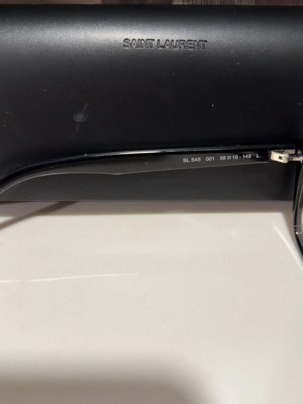 Saint Laurent Black Aviator Sunglasses